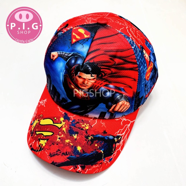 Nón kết SUPERMAN in cho bé trai 2-6 tuổi