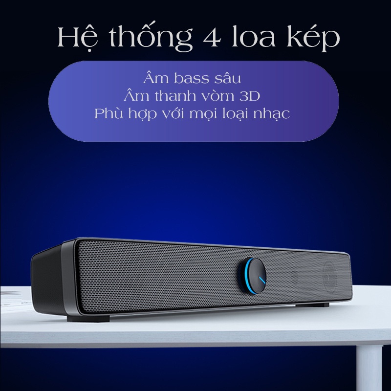 Loa máy tính, Loa bluetooth SADA V-193 SUPER BASS Âm Thanh Vòm 3D, thiết kế trẻ trung - K1226