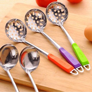 Muỗng múc canh inox cán nhựa chống nóng đa năng tiện dụng SX 213
