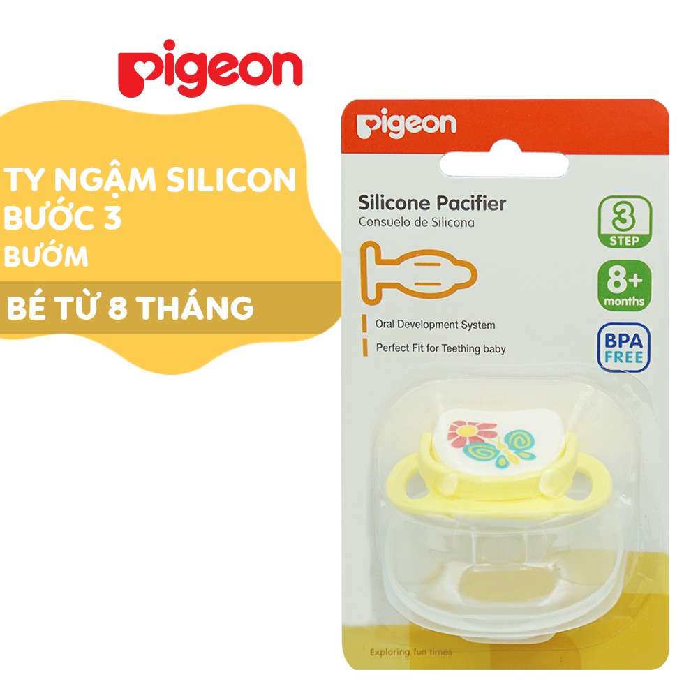 Ty ngậm silicone Pigeon bước 3 ( 8 tháng +)