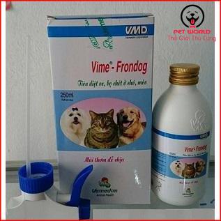 Xịt ve rận Vime - Frondog siêu an toàn dành cho Chó Mèo