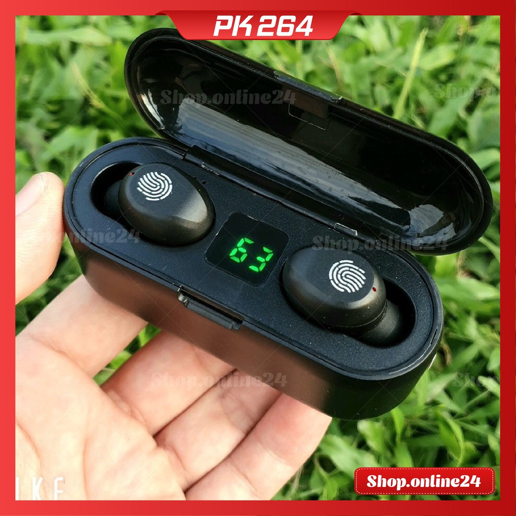 [BẢN QUỐC TẾ] Tai Nghe Bluetooth, Tai nghe không dây  AMOI F9 TWS 5.0 9D, Cảm ứng chạm, Chống Nước, Chống Ồn