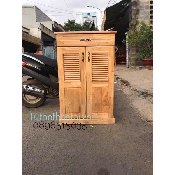 Tủ giày dép gỗ Thông ngang 60 x cao 98cm