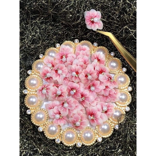 Hoa bột gắn chân