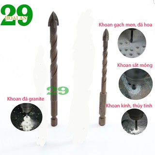 Mũi khoan ĐA NĂNG chuôi lục giác phi 6 và 8mm Tặng Găng Tay Bảo Hộ