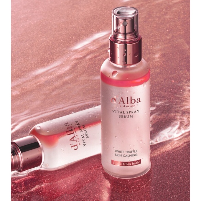 Tinh chất nấm kết hợp xịt khoáng D'ALBA SPRAY SERUM