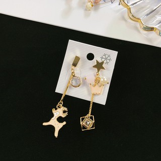 Ddfi - cute heart deer pony long tassel korean earrings e1c11