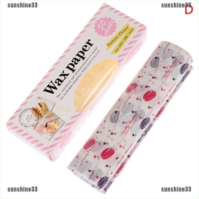 Set 50 Giấy Gói Bánh Mì / Bánh Mì Sandwich Tiện Dụng
