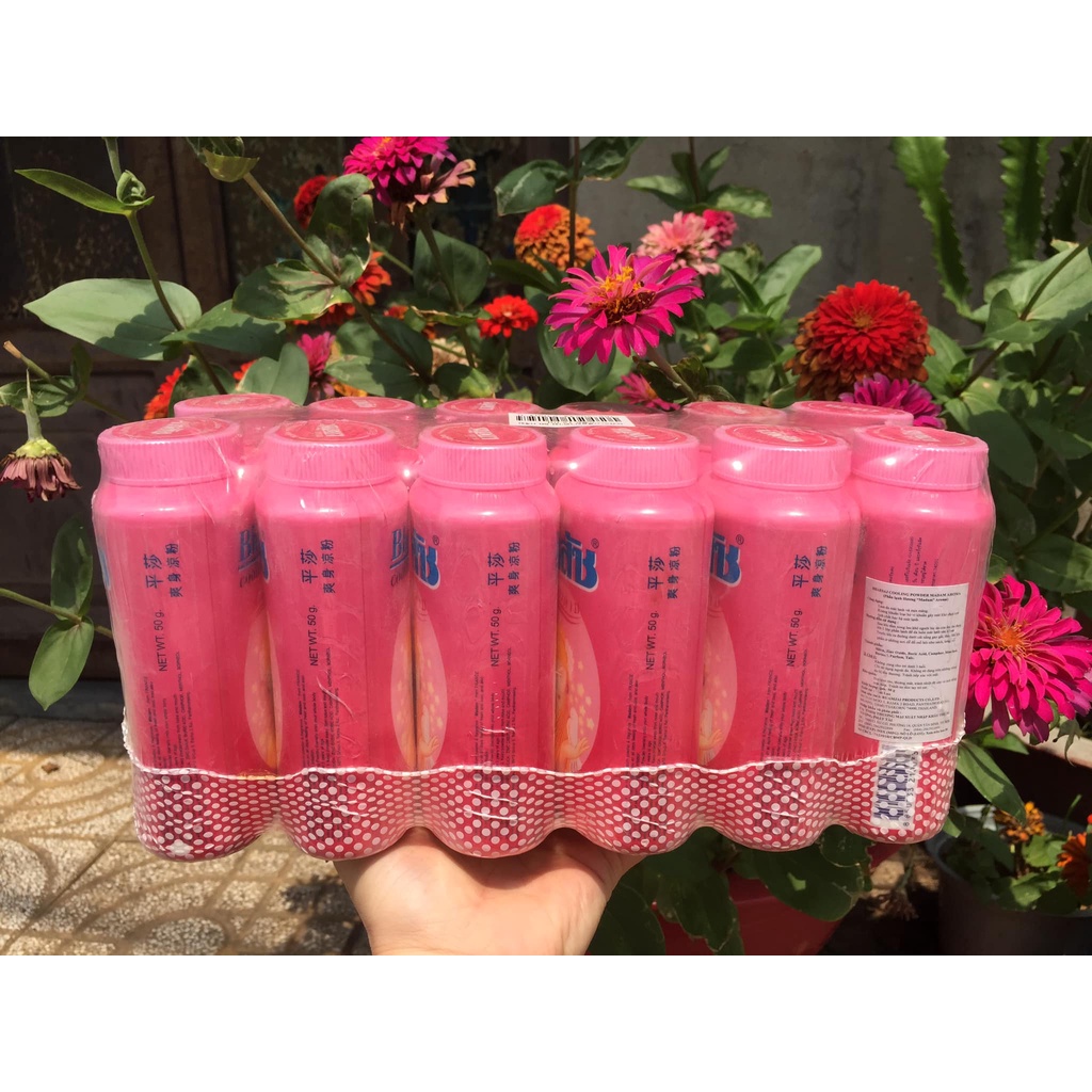 Phấn lạnh Bhaesaj Thái Lan - con chim Bồ Câu 50gr thơm mát làn da