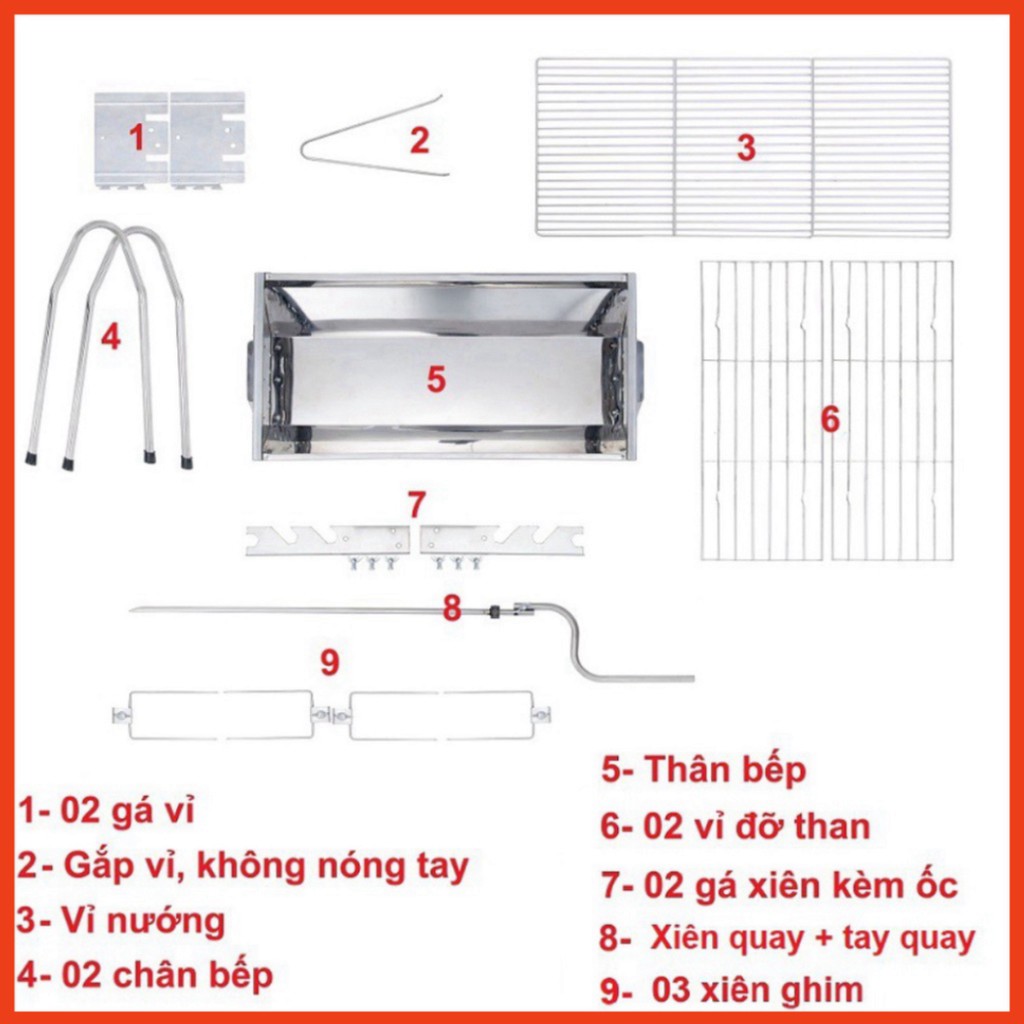 Bếp nướng than hoa ngoài trời 2 in 1 TopV DNL, lò nướng than hoa không khói, nướng thịt, nướng gà vịt