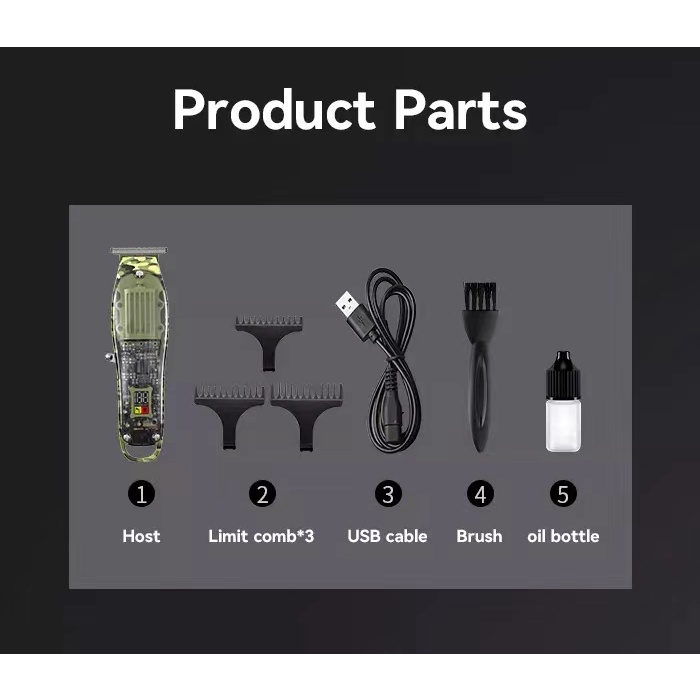 Set tông đơ cắt tóc Kemei KM-1926 1928/ KM-1926 1928 TX7 cho nam