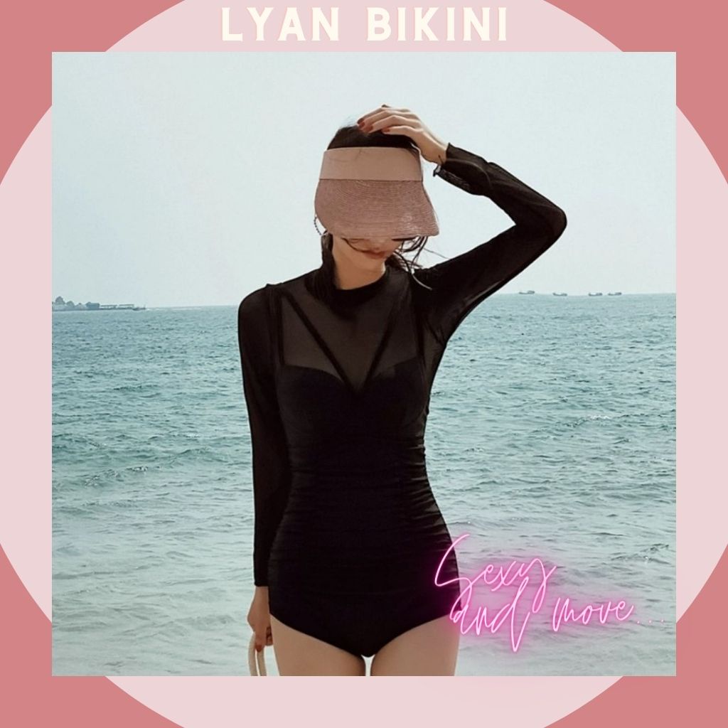 Bikini bigsize, Đồ bơi nữ liền thân 1 mảnh hàng Quảng Châu cao cấp - LYAN BIKINI B25