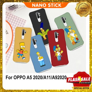 Ốp lưng oppo A5 2020/A11/A9 2020 ốp oppo chất liệu silicon in hình Simpson Family_NANOSTICK 0926