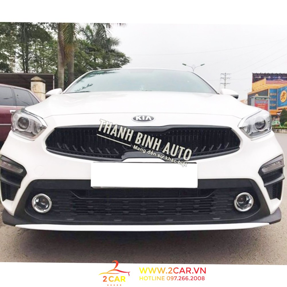 Ốp Viền đèn gầm trước Kia Cerato 2019-2020, 2 lỗ tròn 2 bên