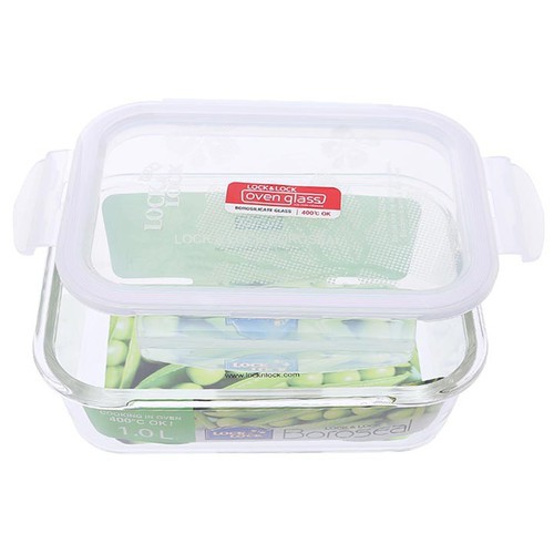 Hộp Thủy Tinh Hình Chữ Nhật Lock Lock LLG445 1Lít | BigBuy360 - bigbuy360.vn