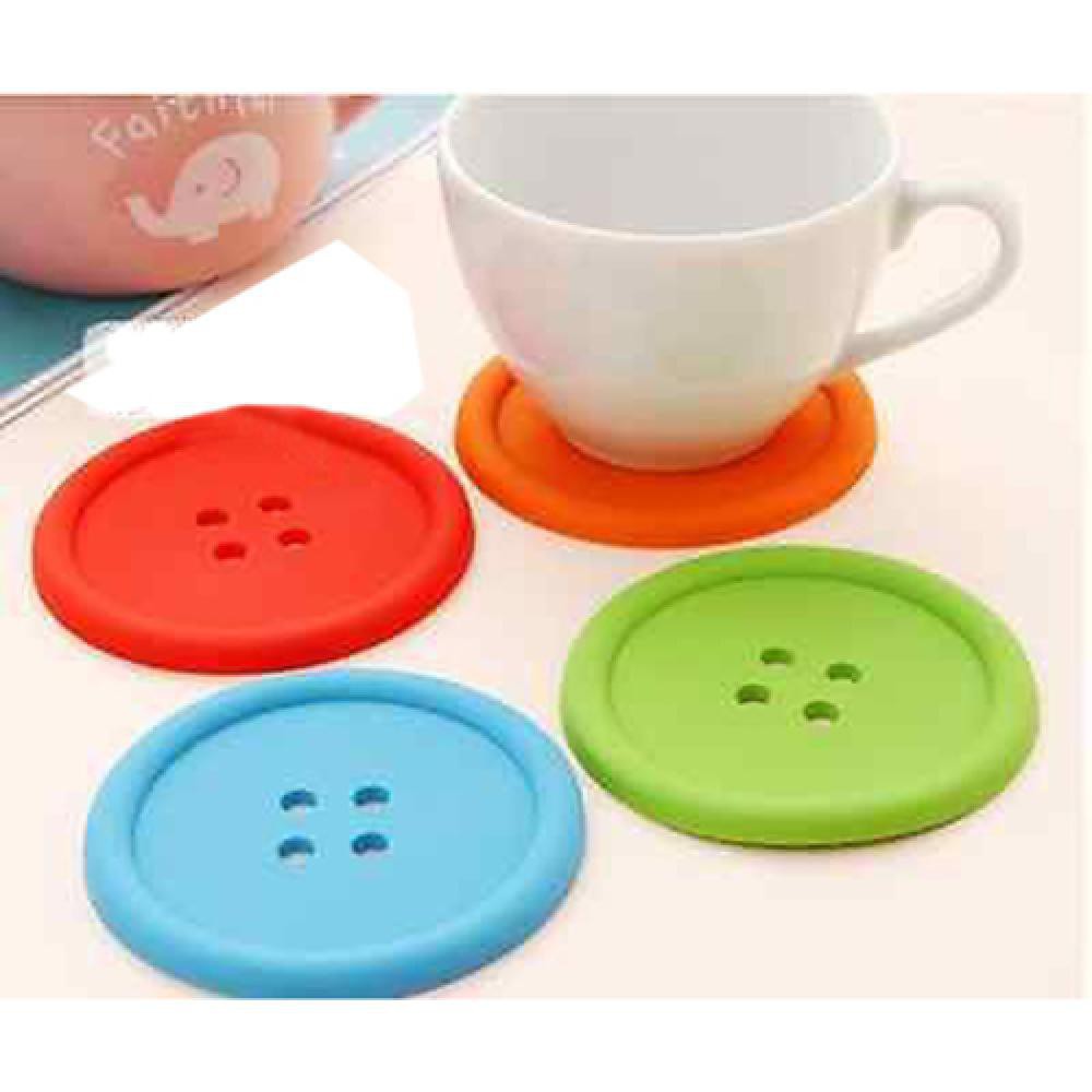 Đế lót ly chất liệu silicone - giao màu ngẫu nhiên