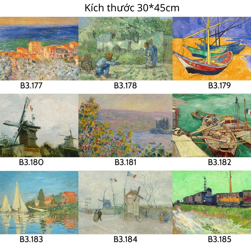 Tấm lót bàn ăn, tấm lót bàn ăn cách nhiệt họa tiết tranh Van Gogh nghệ thuật