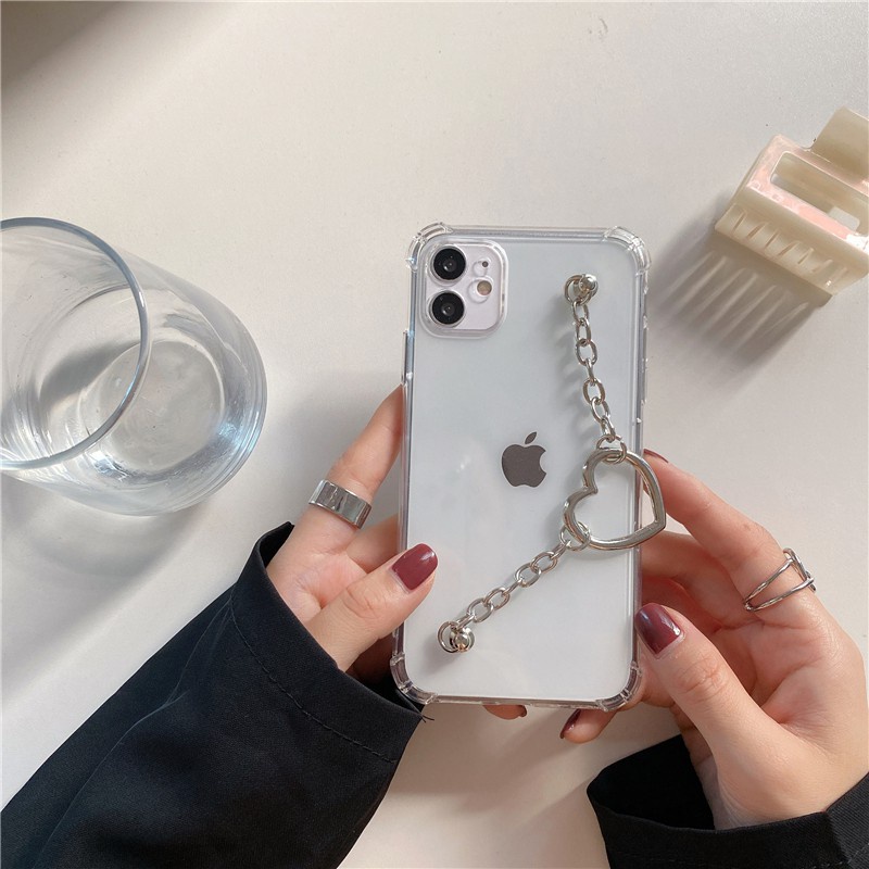 vivo 1609 1606 1611 1610 1601 1603 1716 1723 1718 1726 1713 1714 1724 1725 1727 1728 1719 Fashion creative love bracelet transparent mobile phone soft shell TPU silicone bracelet mobile phone protective cover simple anti falling mobile phone shell