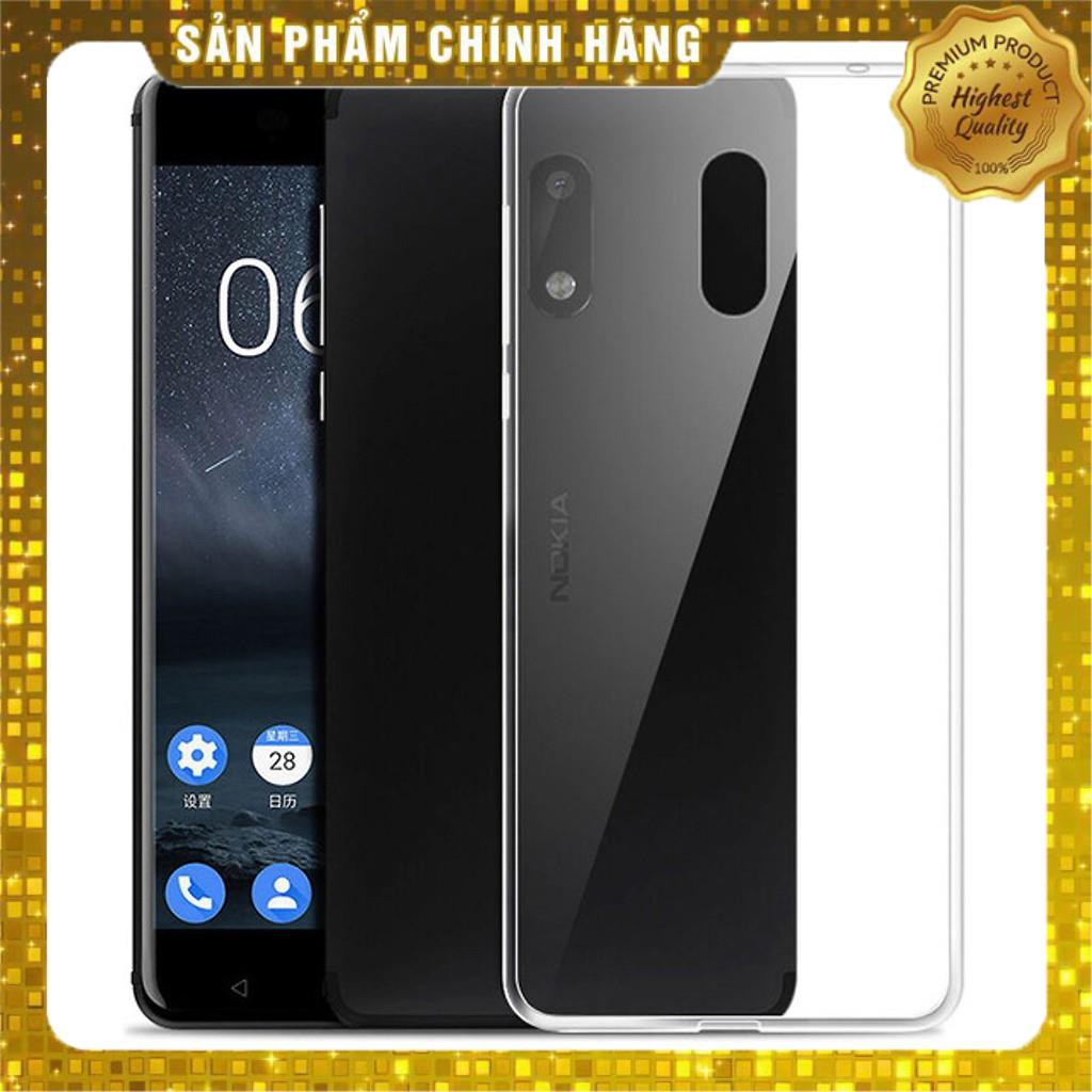 Ốp lưng dẻo silicon Nokia 6 2017 hiệu Ultra Thin (mỏng 0.6mm, Trong suốt, chống trầy) - Hàng chính hãng