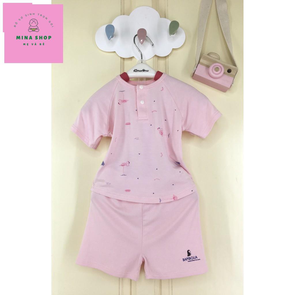 [HÀNG CHÍNH HÃNG] Bộ Cộc Tay sợi vải tre Bambola cho bé trai bé gái từ 6M-24M, quần áo trẻ em, sơ sinh đẹp