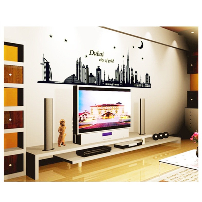 Decal dán tường Dạ quang ⚡ FREESHIP ⚡ Dubai dán trang trí phòng ngủ, phòng khách tại HCM