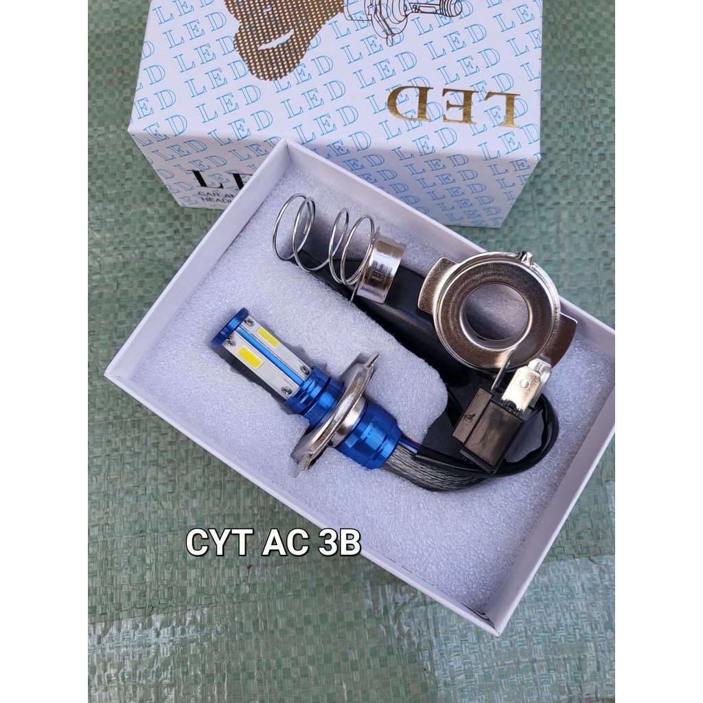 Đèn Pha Led H4 CYT 3Tim Đuôi Tản Nhiệt