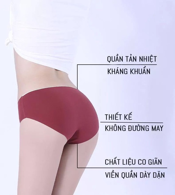 HÀNG CAO CẤP-QUẦN LÓT COTTON CO GIÃN TẢN NHIỆT KHÁNG KHUẨN KHÔNG ĐƯỜNG MAY 02