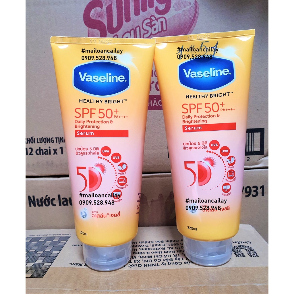 Sữa Dưỡng Thể Vaseline Serum 50X 320ml