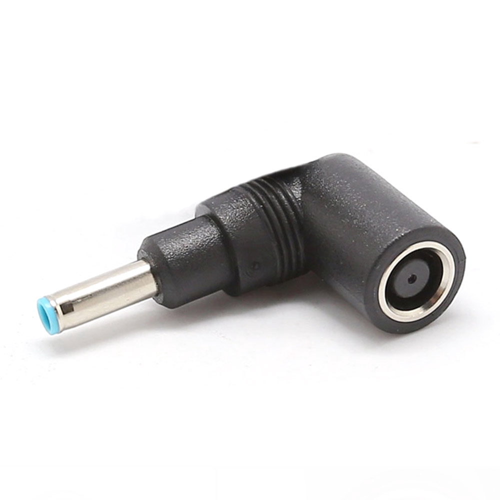 Đầu chuyển đổi 7.4*5.0mm thành 4.5*3.0mm cong góc phải màu xanh dương dành cho laptop HP/Dell