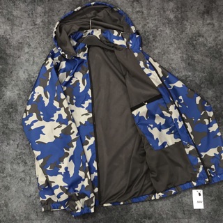 Áo Khoác Dù Hoạ Tiết “Rằn Ri Lính”