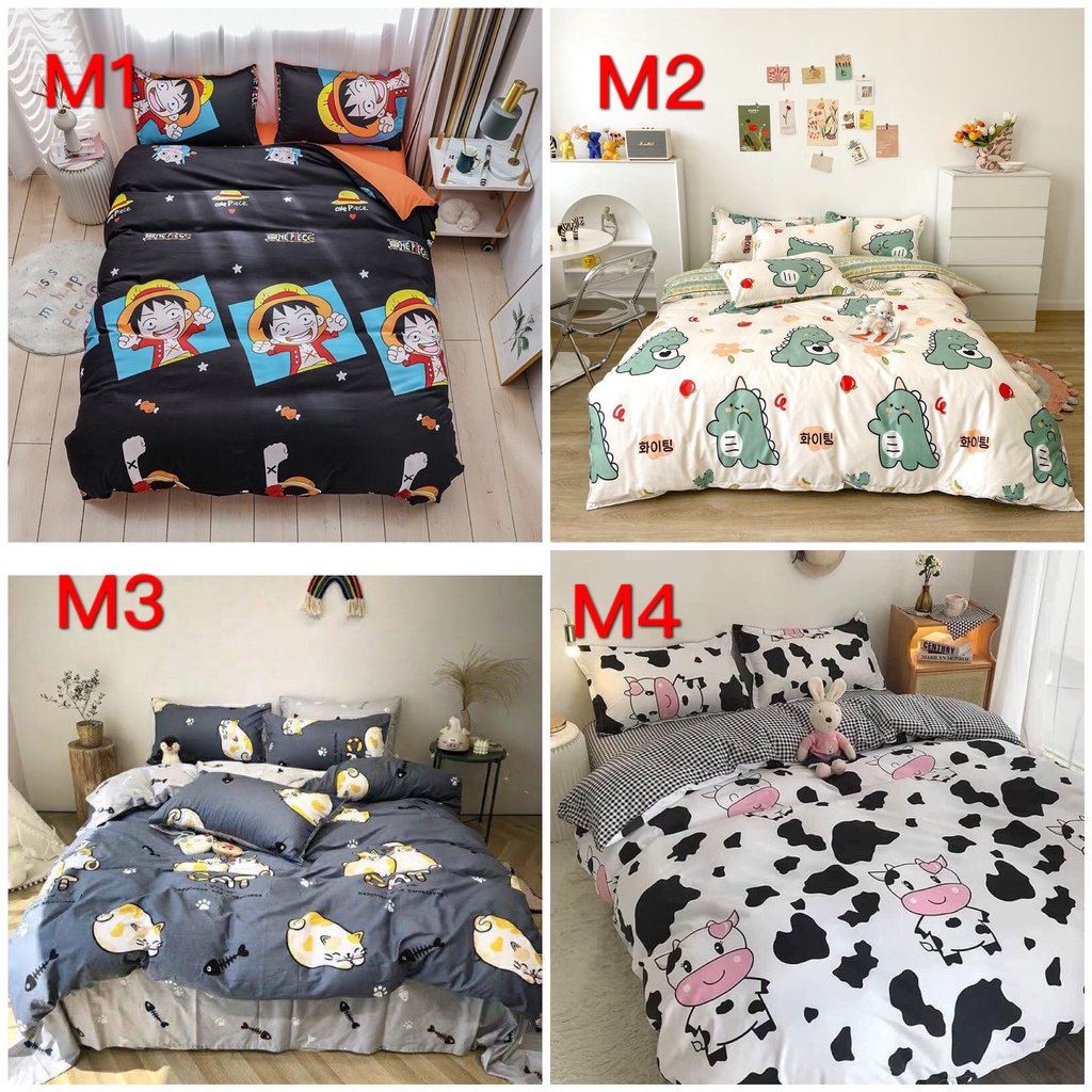 Bộ Chăn Ga Gối Coton 3D hàng nhập khẩu Emly Bedding.( Ảnh thật ) | BigBuy360 - bigbuy360.vn