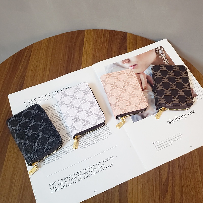 Ví Đựng Thẻ Phối Khóa Kéo Thời Trang Dành Cho Nữ