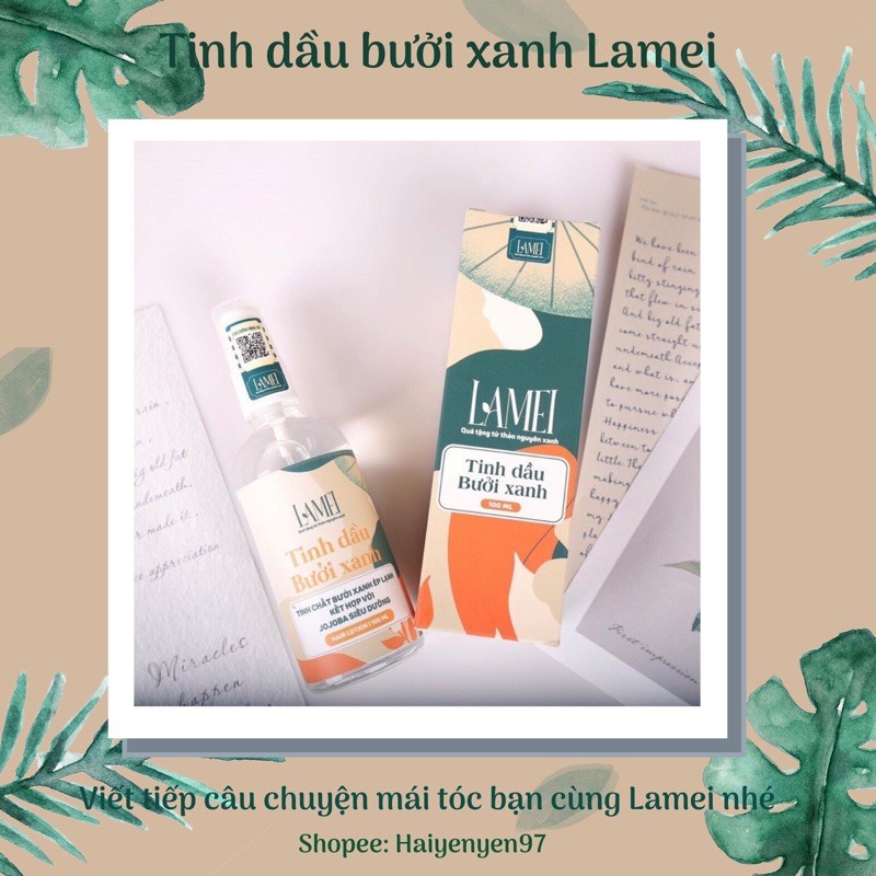 [HOÀN XU 5%] TINH DẦU BƯỞI XANH Lamei 100ml Siêu mọc tóc