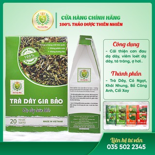 TRÀ DÂY GIA BẢO TÚI LỌC (100 GR) | Giảm đau dạ dày, đau bao tử, ợ hơi, ợ chua