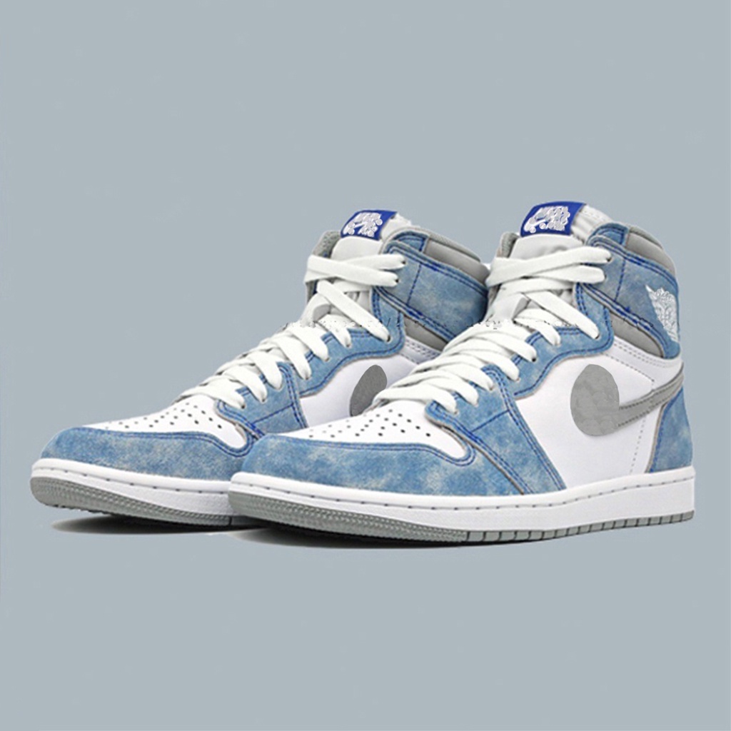 GIÀY SNEAKER NAM NỮ CỔ CAO DA LỘN BLUE HOTTREND