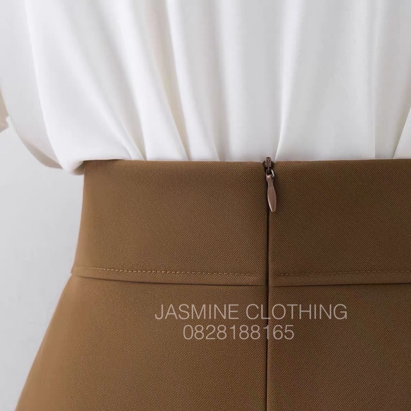 Chân váy xòe lưng cao chất chéo hàn siêu hack eo hàng Quảng Châu Cao Cấp