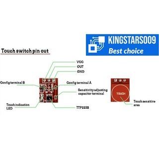 Set 10 mạch cảm ứng chạm điện dung touch TTP223