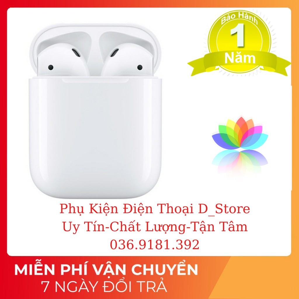[AIRPODS 2] Tai nghe AirPods 2_Tai nghe Bluetooth_Tự Động Kết Nối - Định Vị Đổi Tên - Bảo hành 6 tháng