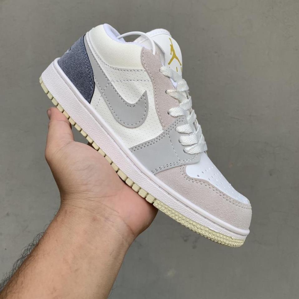 Giày Jordan 1 JD1 Paris xám xanh cổ thấp thể thao sneaker Hot Trend