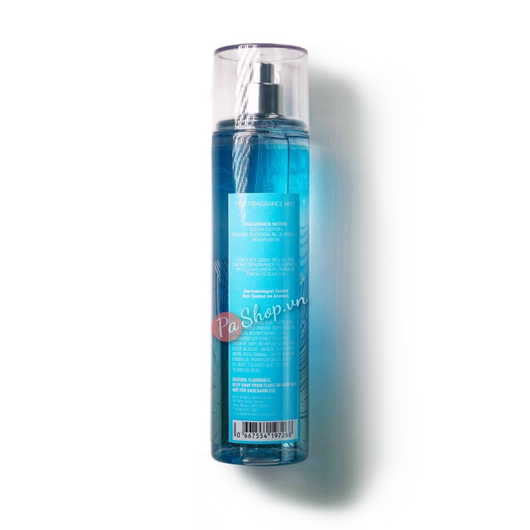 Xịt thơm body mist Bath &amp; Body Works Sea Island Shore 236ml