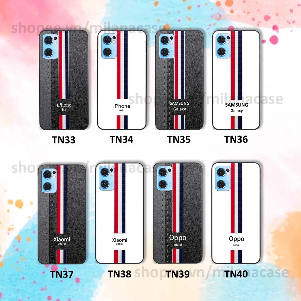 Ốp Oppo Reno7 / Reno7 Z 5G / Reno 7 in giả da phong cách thể thao, cá tính, thời trang
