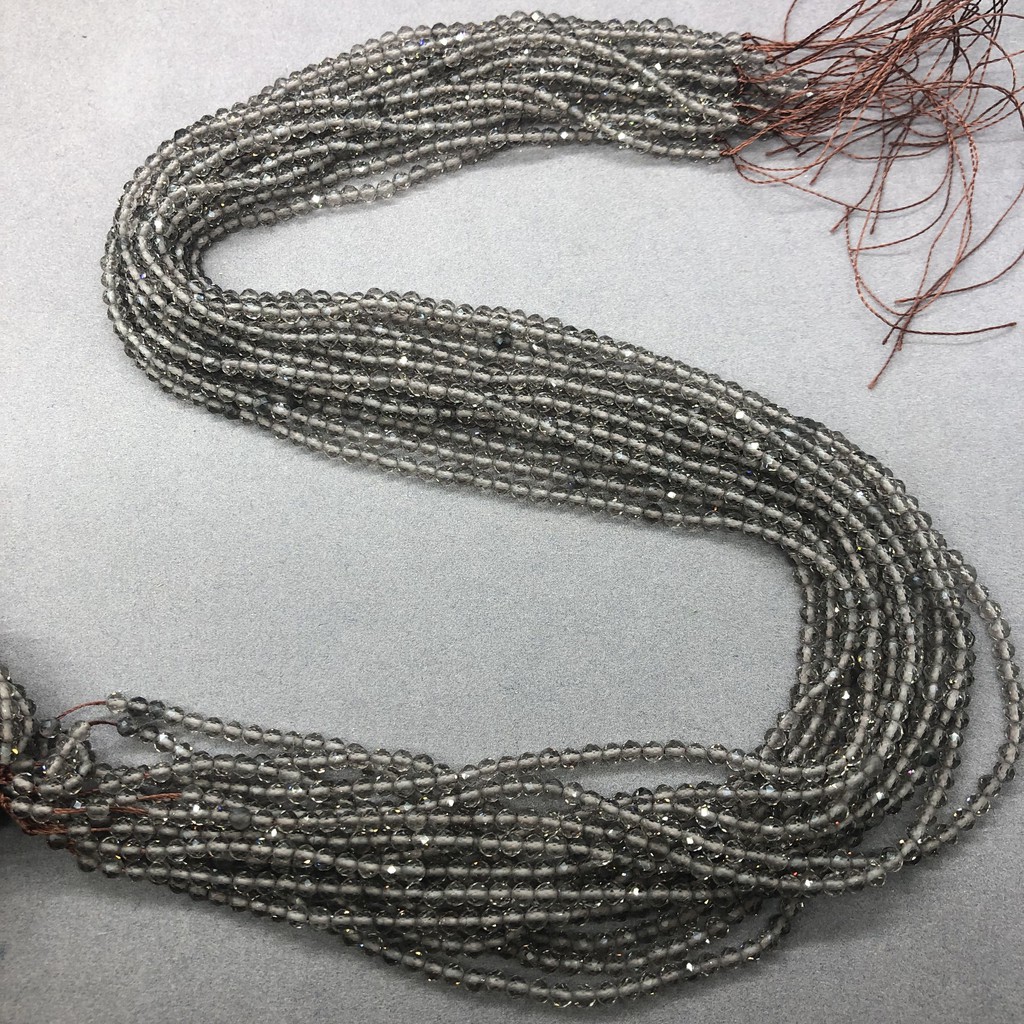 Chuỗi Hạt Đá Obsidian Tự Nhiên 2 / 3 / 4mm