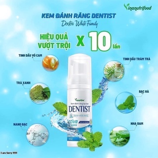 Kem Đánh Răng Dạng Bọt Bạc Hà Dentist