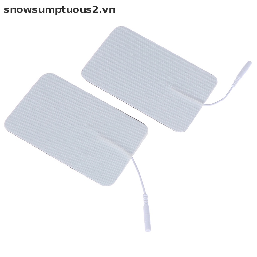 [Hàng mới về] Set 2 miếng đệm điện cực tự dính có thể tái sử dụng cho máy mát xa cơ thể 7*11cm
