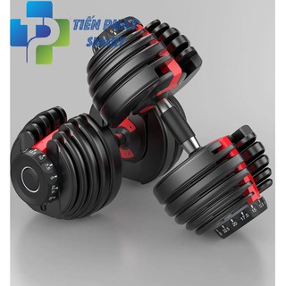 01 Tạ tay điều chỉnh Dumbell Cao Cấp 24kg( Có Khay Đựng) - Ảnh thật Shop chụp