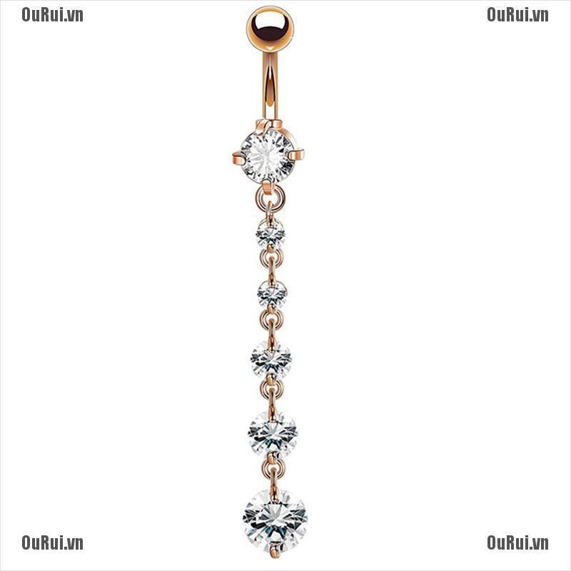 Khuyên Rốn Đính Đá Thời Trang Cá Tính