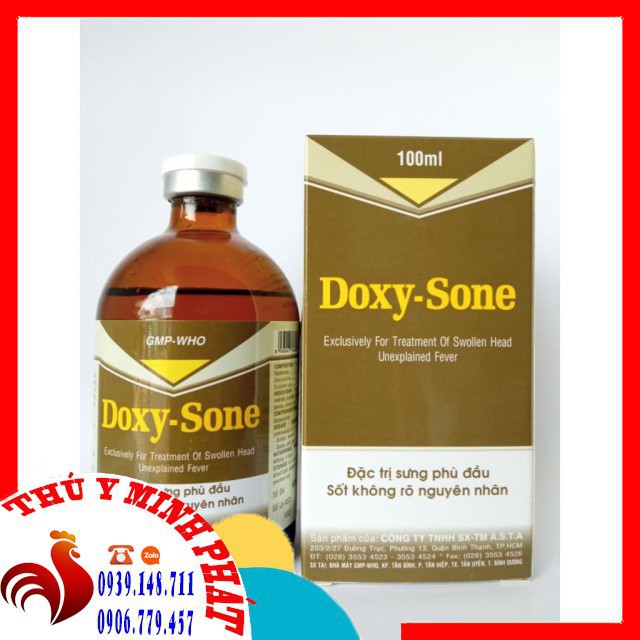 DOXY SONE CHAI 100ML (DOXYSONE sưng phù đầu sốt không rõ nguyên nhân)