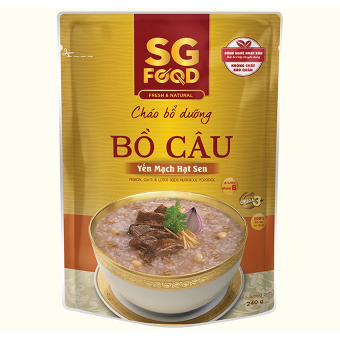  Cháo Tươi Sài Gòn Food Đủ Vị 10m, 12m ( Date 03/2022 )