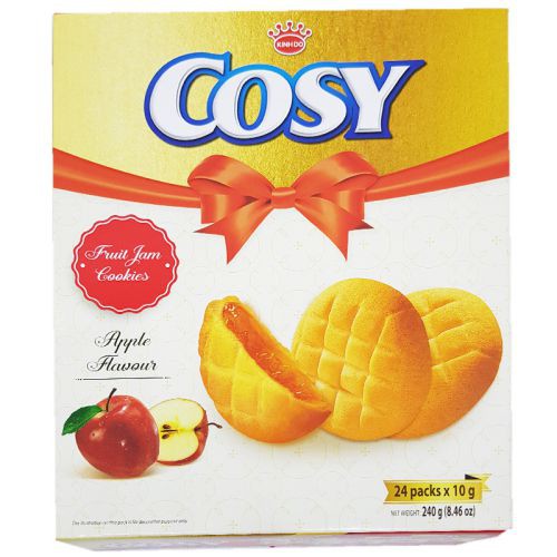 Bánh quy nhân mứt táo Cosy hộp 24 gói x 10g