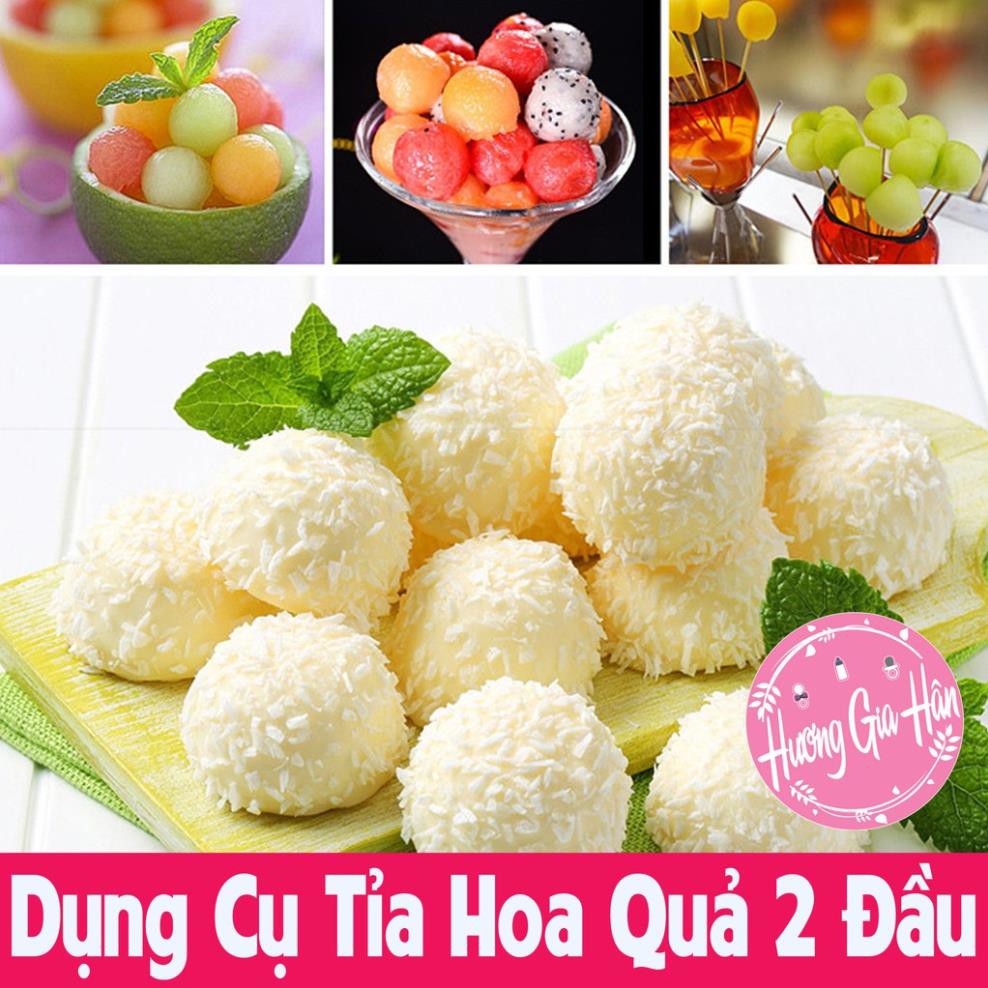 Dụng Cụ Tỉa Hoa Quả 2 Đầu , Muỗng Múc Trái Cây, Muỗng Bingsu [Thanh Mai Shop]